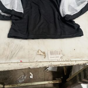 Girl Black And White Print Crop T Shirt Size M