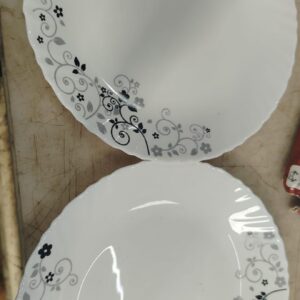 La Opala Diva Classique Collection Opal Glass Quarter Plate Set 2 Pcs