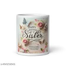 Happy Birthday Sister Multicolour Coffee Mug 350Ml