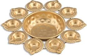 Golden Color Urli 10 Diya