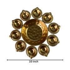 Golden Color Urli 10 Diya