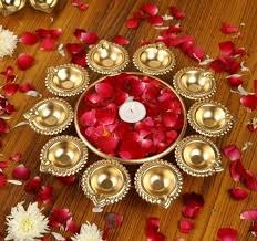 Golden Color Urli 10 Diya