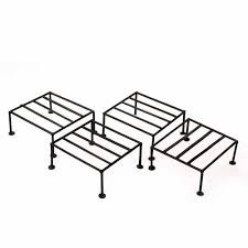 Black Color Flower Pot Stand Set Of 4