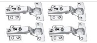 Steel Auto Close Slide On Concealed Hinges 2 Pair