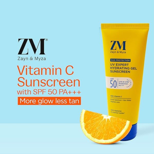 Zm Vitamin C Uv Expert Hydrating Gel Sunscreen Spf 50 100G