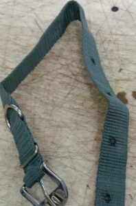 Dog Heavy Duty Nylon Pet Collar With Secure Buckle Grey