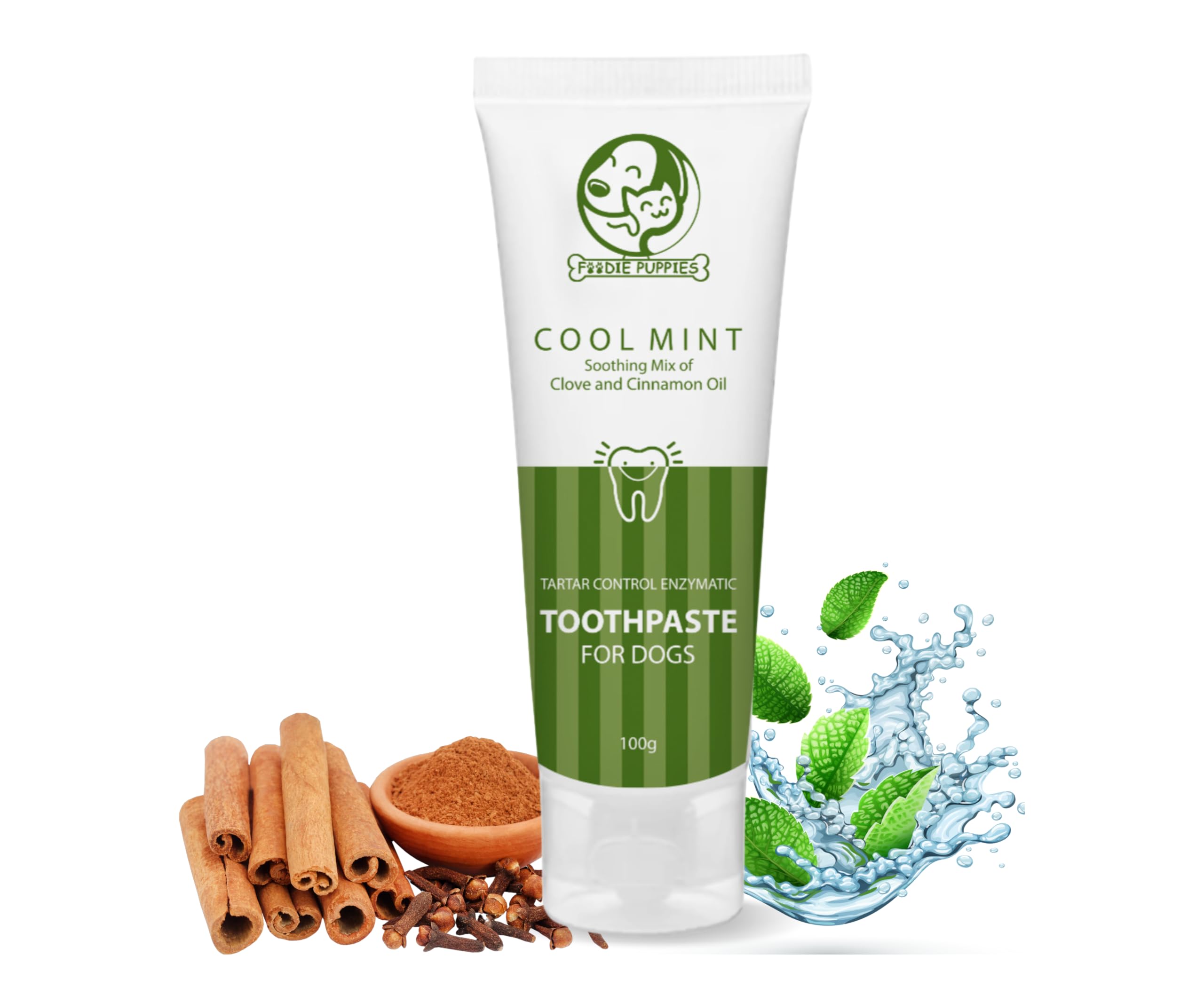 Foodie Puppies Dental Care Cool Mint Toothpaste For Dogs 100G