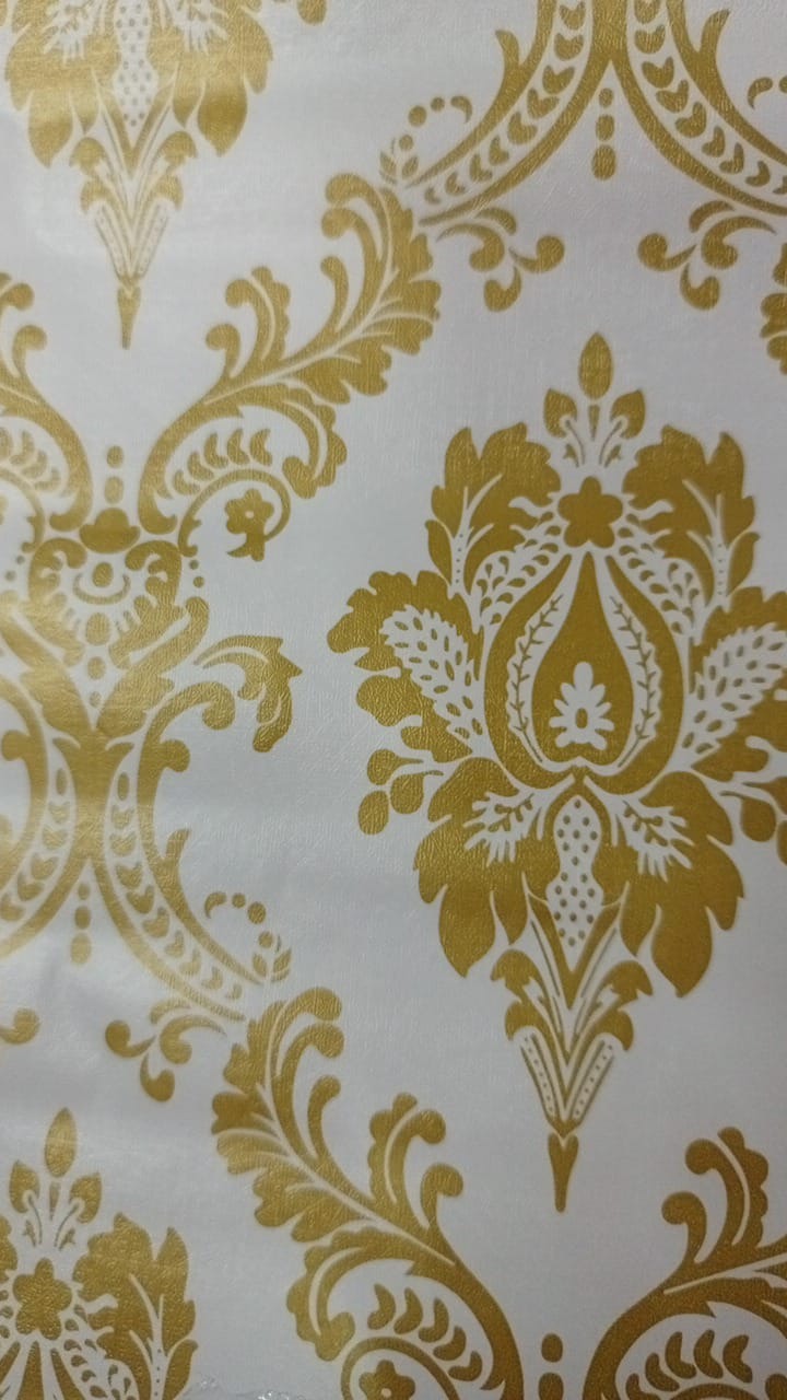 Shelf Adhesive Foil Golden Printed 45Cm X 5M