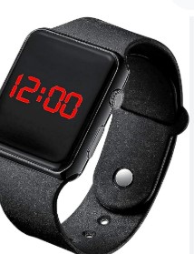 Black Digital Watch For Kids Boys And Girls