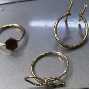 Women Multi Design Golden Color Ring 3 Pcs