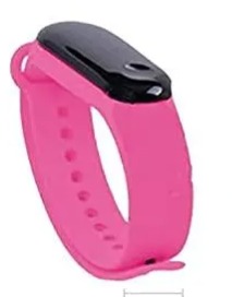 Pink Silicon Digital Watch For Kids