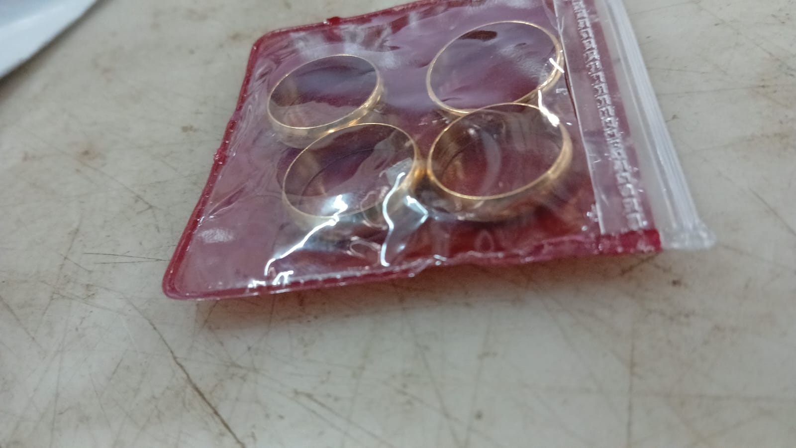 Rings Men And Women Color Golden 4 Pcs