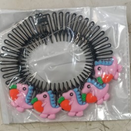 Stretchy Full Circles Comb Plastic Circular Hair Comb Stretchy Headband Holder For Women