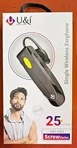 UI 25 Hour Talk Time Single Wireless Earphones Bluetooth Black