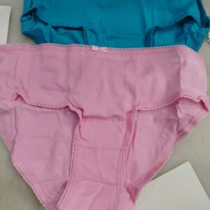 Fruit Of Loom Baby Pink And Skyblue Colour Panty For Women M Pack Of 2
