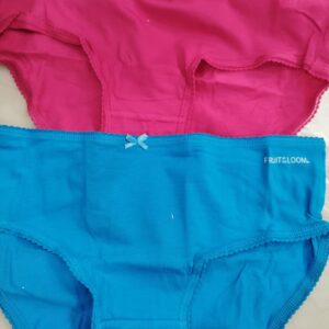 Fruit Of Loom Magenta And Sky Blue Colour Panty For Women M Pack Of 2