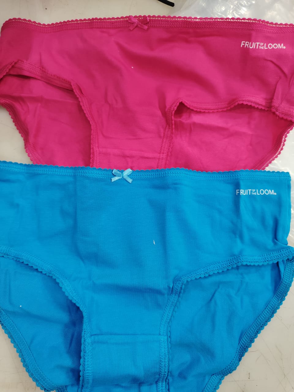 Fruit Of Loom Magenta And Sky Blue Colour Panty For Women M Pack Of 2