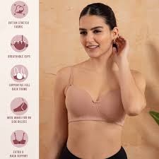 Nykd By Nykaa Breathe Cotton Padded Non TShirt Bra Nyb 198 Dark Skin Size 36C