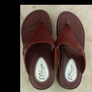 Women Maroon Colour Slippers Size 5