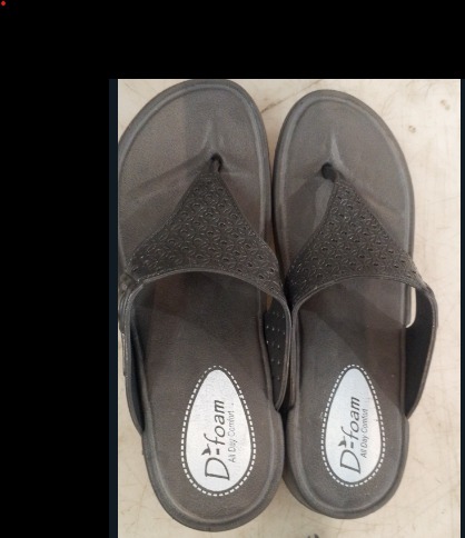 Women Grey Colour Slippers Size 7