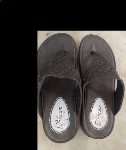 Women Dark Grey Colour Slippers Size 7