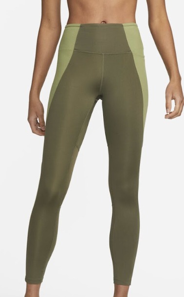 Nike Women Regular Fit Track Pants Size M Green Color