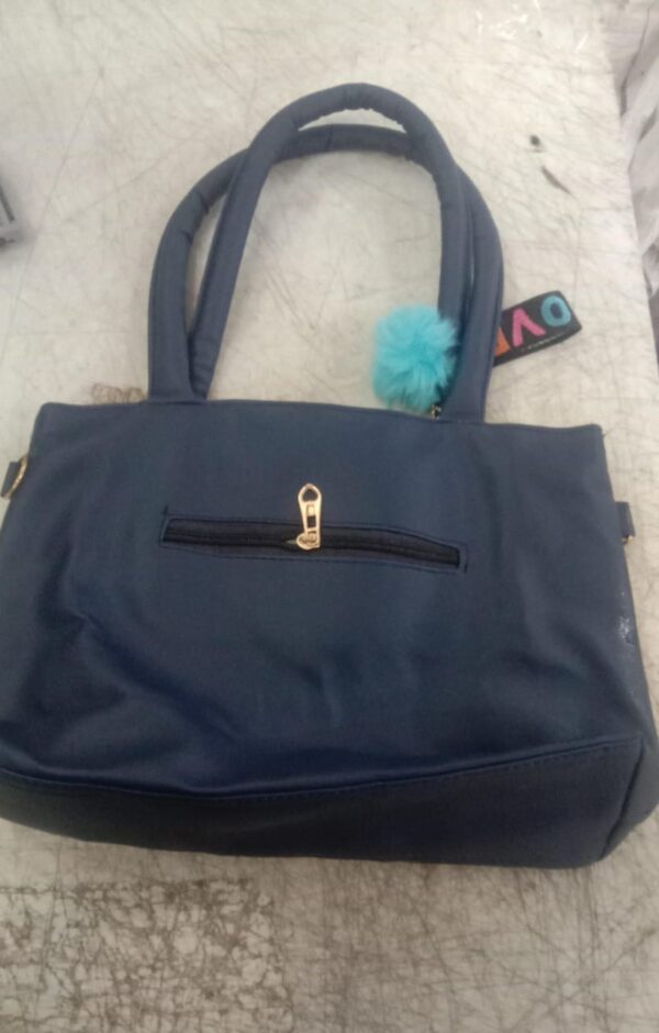 Women Blue Handbag With Love Tag