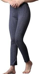 Grey Color Woolen Inner Lower For Women Size L
