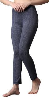 Grey Color Woolen Inner Lower For Women Size L