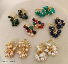 Earrings Combo 6 Pairs Multicolour