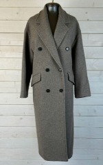 Zara Womens Green Colour Long Coat Size M