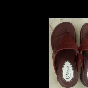 Women Maroon Colour Slippers Size 8