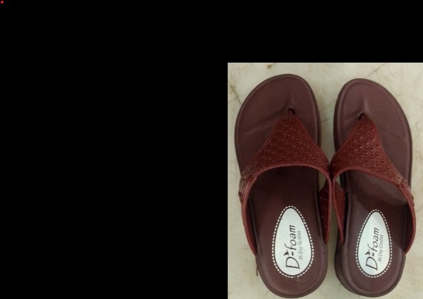 Women Maroon Colour Slippers Size 8