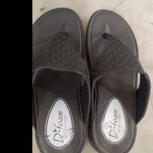 Women Grey Colour Slippers Size 5