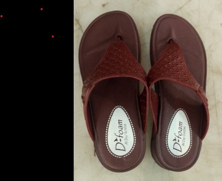 Women Maroon Colour Slippers Size 7