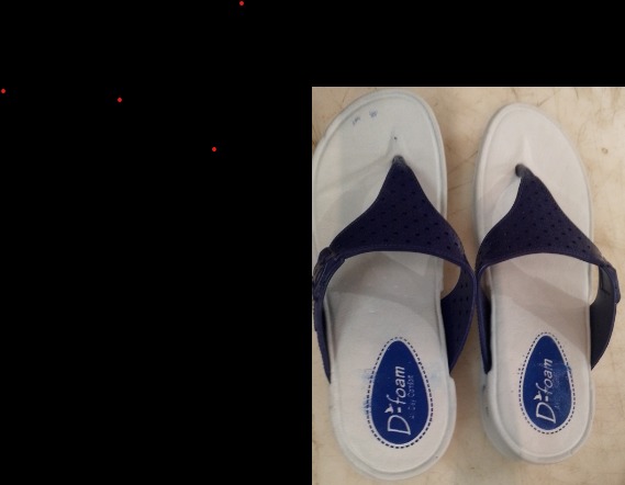 Women Grey And Blue Colour Slippers Size 5