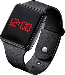 Led Digital Watch For Kids Black