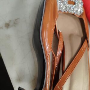 Tan Colour Single Elastic Toe Shoes High Women High Heels Size 39