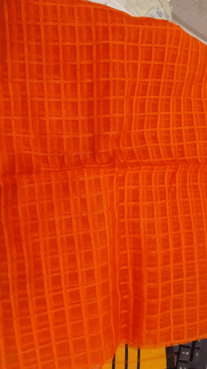 Saree For Women Color Orange