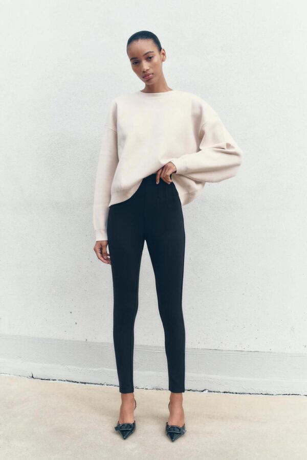 Zara Shapewear Leggings Black For Women Size Xs