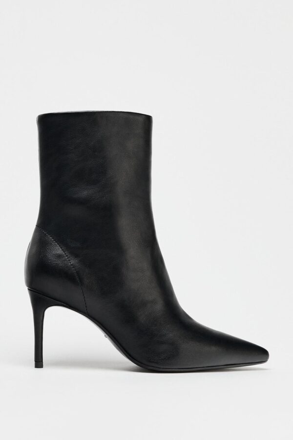 Zara Women Stiletto Heel Boots Black Size 37