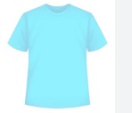 Burger Bae Pastel Sky Blue Color T Shirt Size L For Mens