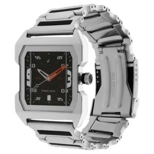 Fastrack Quartz Analog Black Dial Stainless Steel Strap Watch Model No Nl1474Sm02