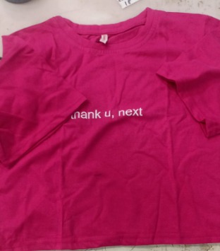 Women Top Pink Printed Size S