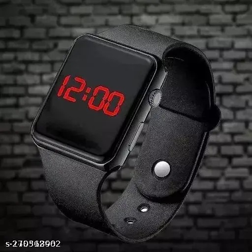 Men Led Watch Black Colour