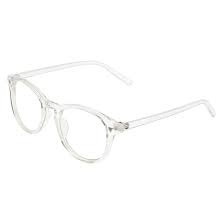 White Round Unisex Eyewear Spectacle