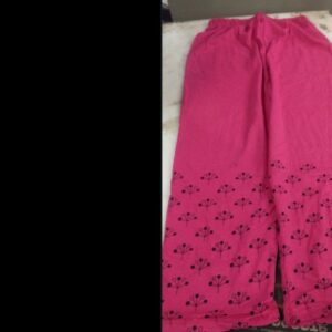 Indi Weaves Kids Girl Pink Printed Pyjama 9 To 10 Year