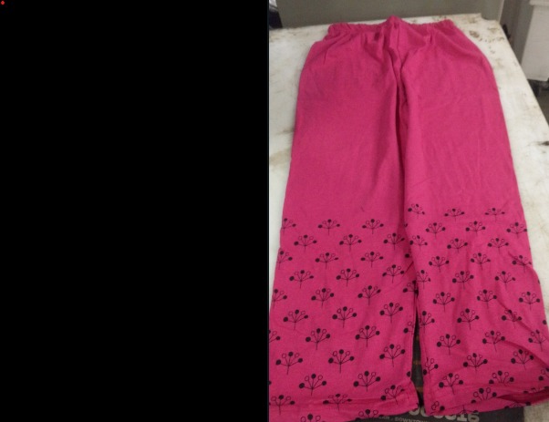 Indi Weaves Kids Girl Pink Printed Pyjama 9 To 10 Year