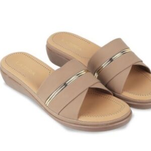 Lazera Women Embellished Open Toe Flats Light Brown Size 39