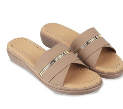 Lazera Women Embellished Open Toe Flats Light Brown Size 39